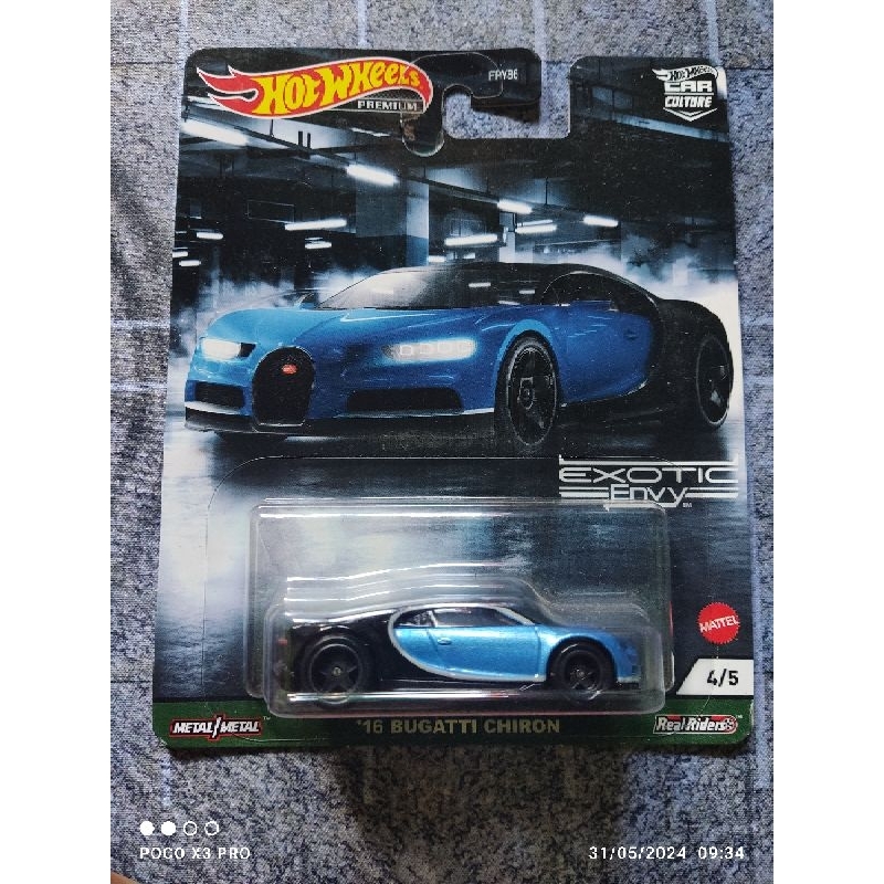Hotwheels premium Bugatti Chiron Exotic Envy