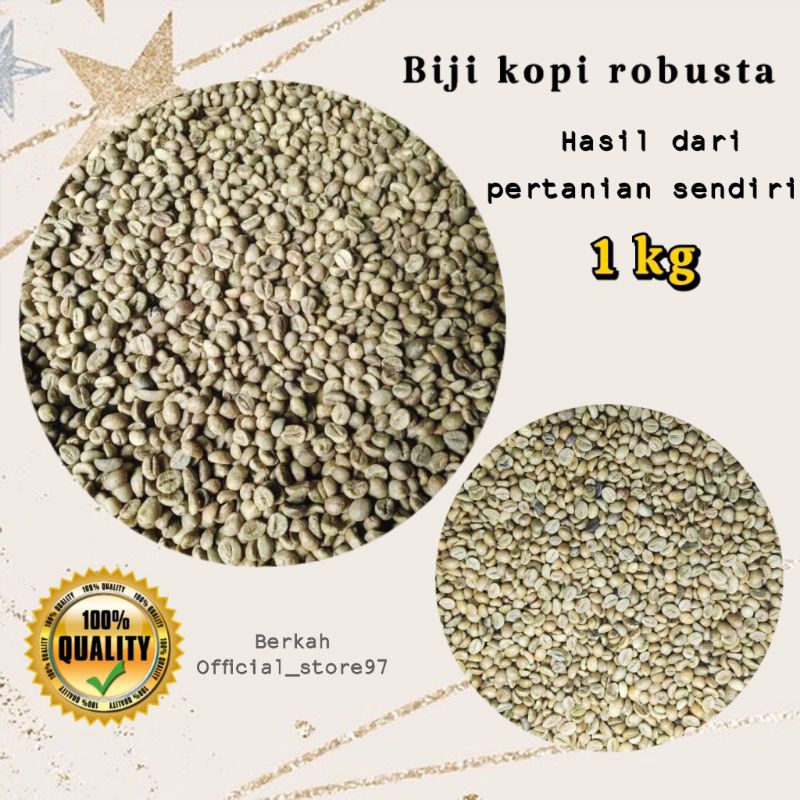 

BIJI KOPI ROBUSTA GREAN BEAN 1 KG