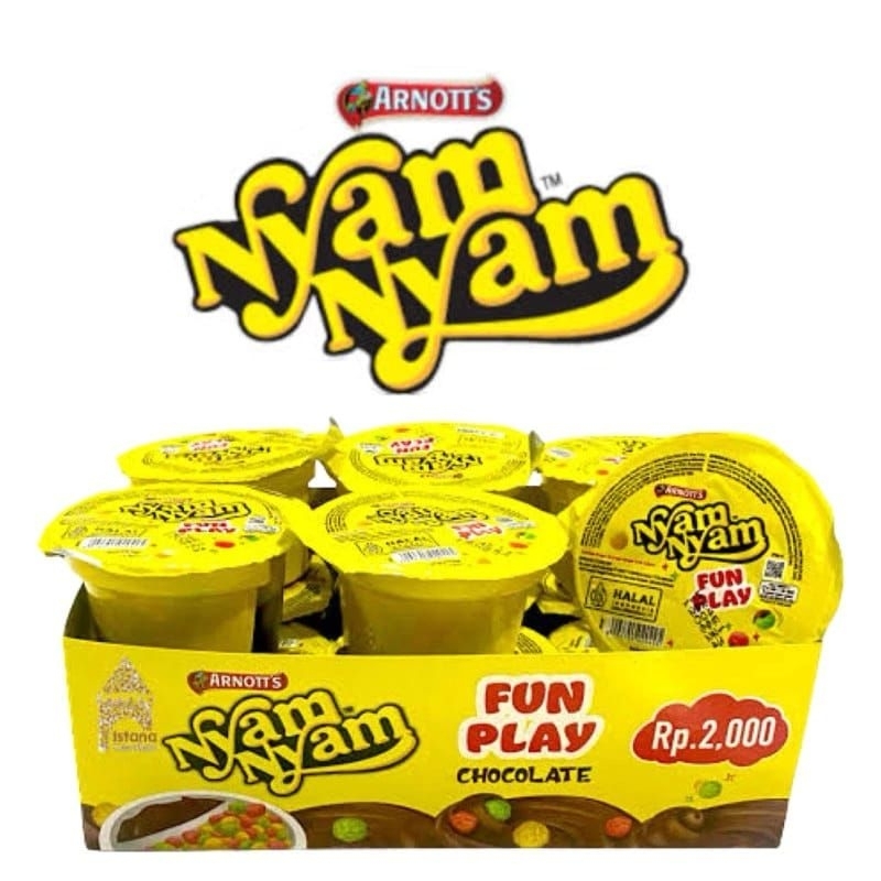 

Arnott's Nyam Nyam Fun Play Krim Cokelat Isi 12pcs -1 PACK