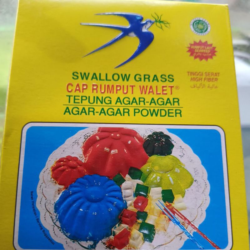 

swallow grass/tepung agar agar cap rumput walet per bks @7g