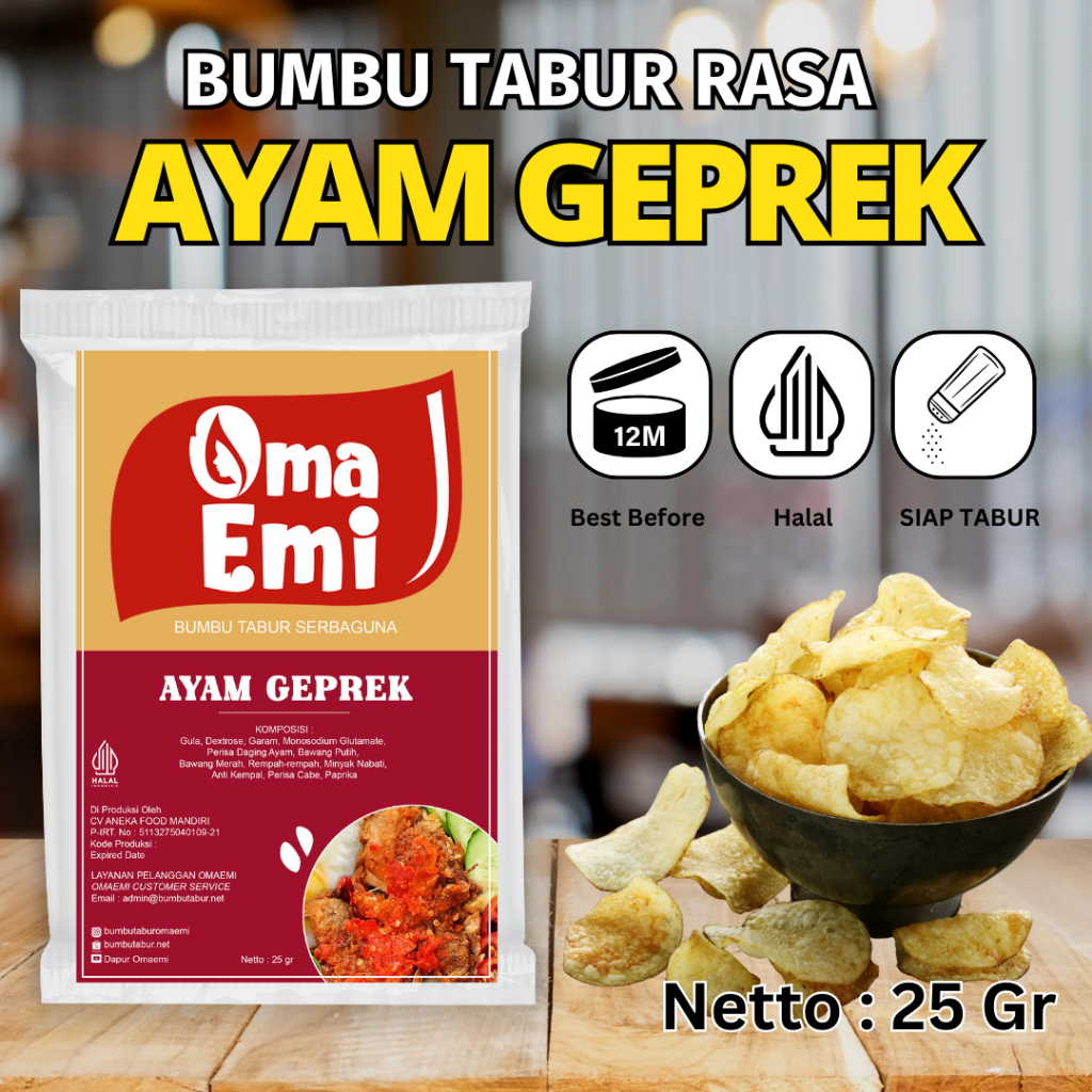 

Bumbu Tabur Rasa {AYAM GEPREK} / {AYAM GEPREK} / Bumbu Tabur Aneka Rasa / Bumbu Tabur Keripik
