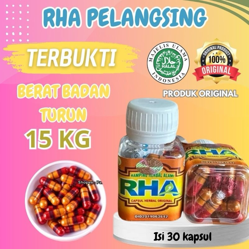RHA Pelangsing Herbal /TERAMPUH100%ORIGINAL