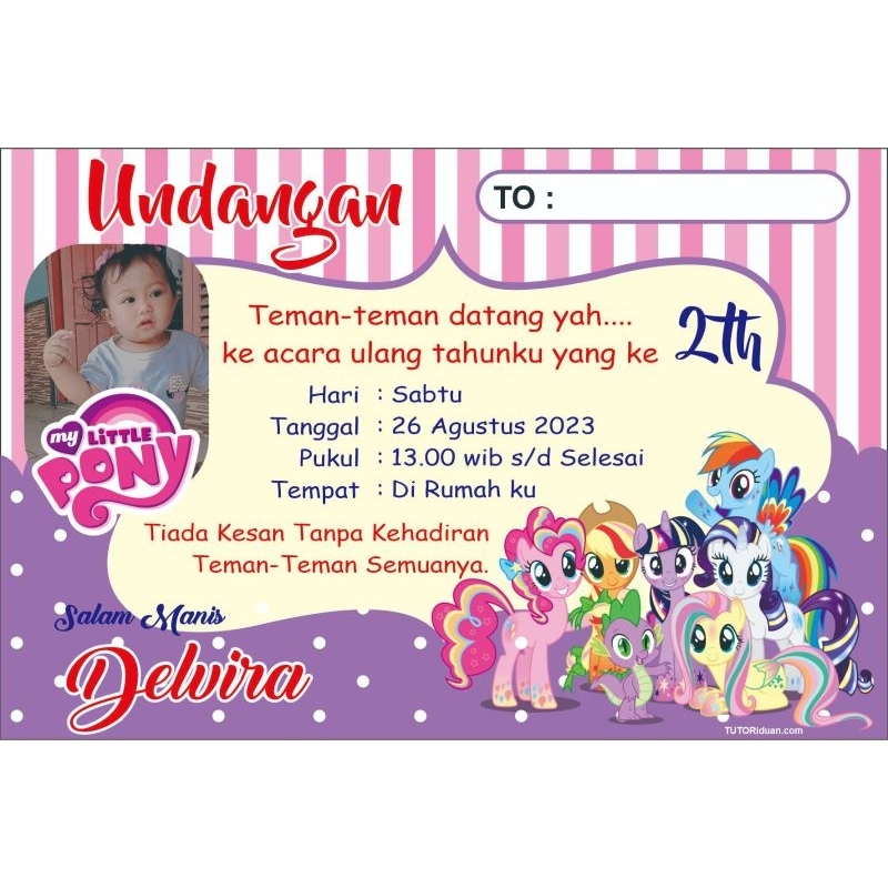 UNDANGAN ULANG TAHUN ANAK MINI MURAH // ULTAH // UNIK