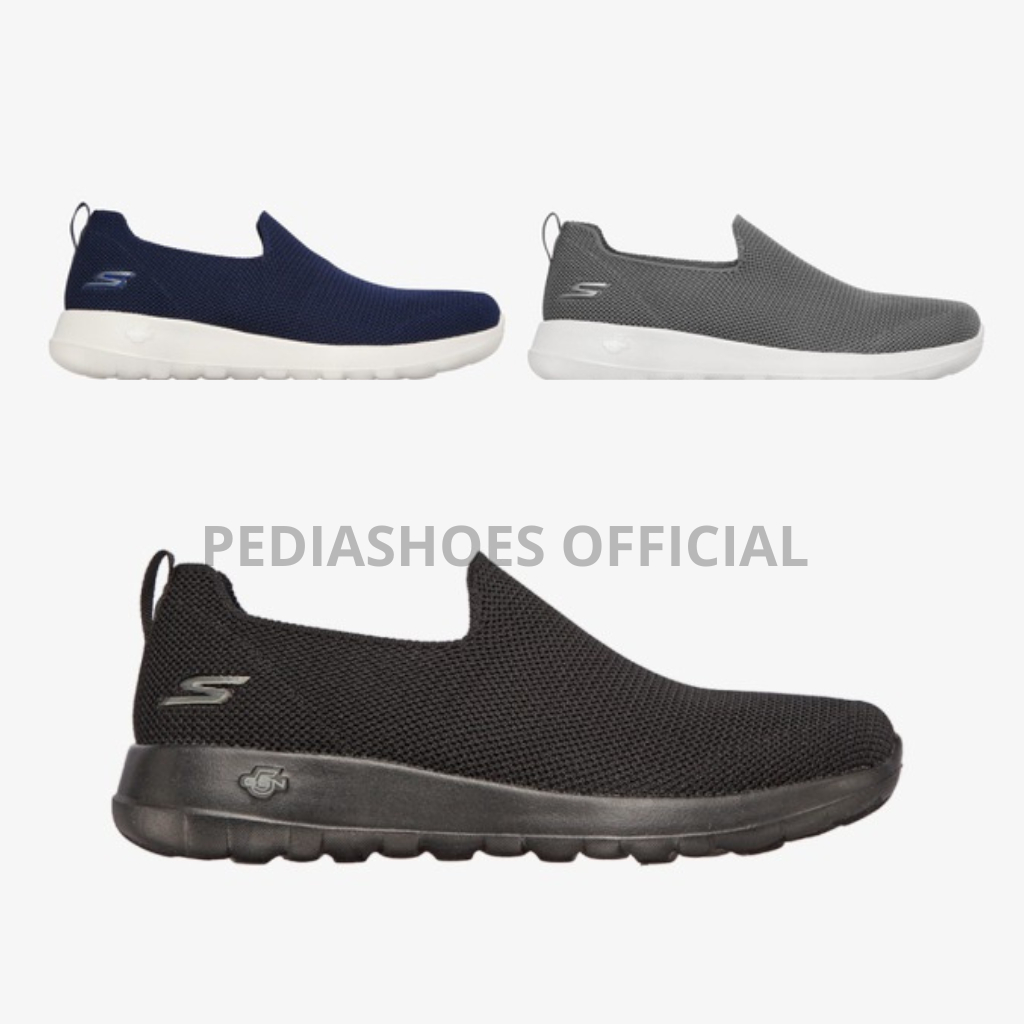 Skechers Pria Go Walk Max Sepatu Skechers Slip On Memory Foam Sepatu Kerja Pria