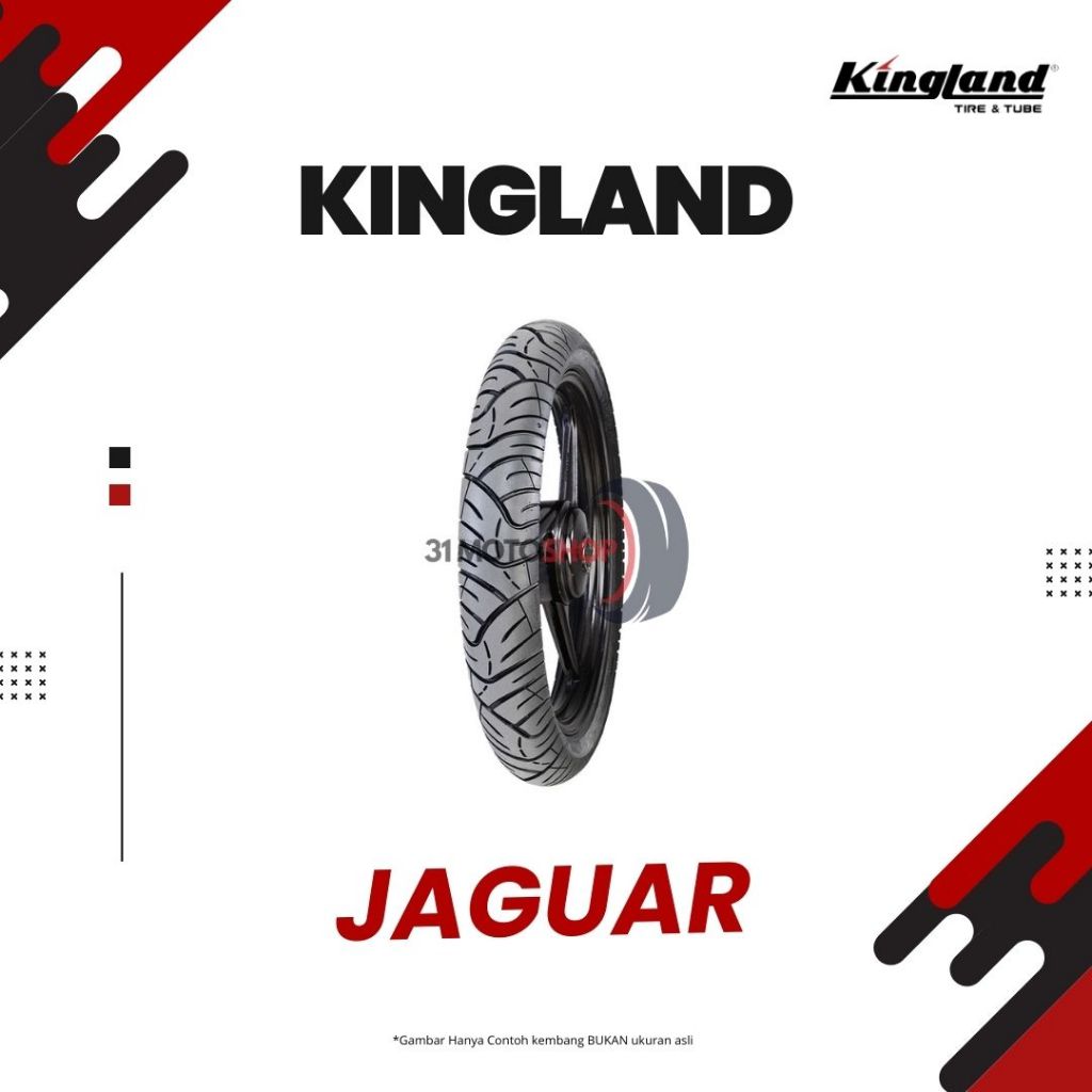 FREE PENTIL Ban Motor Matic Tubeless Kingland Jaguar Ring 12 100 110 / 90 90 Ban Luar Motor Scoopy D