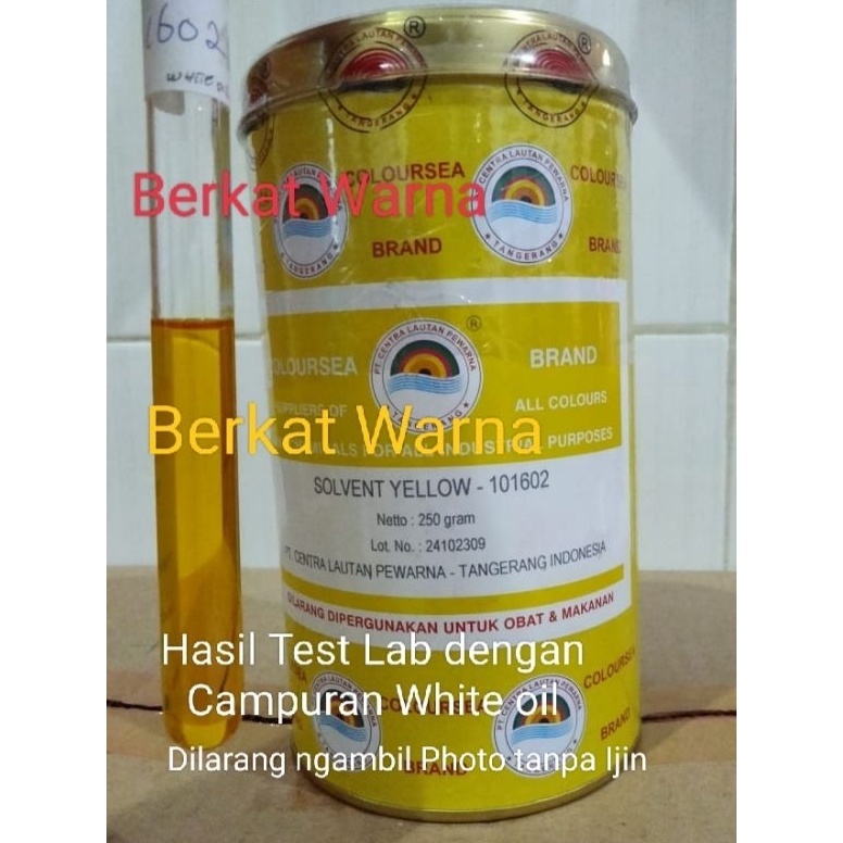 

KODE E5I Pewarna Minyak Solvent Yellow 1162 Coloursea Powder