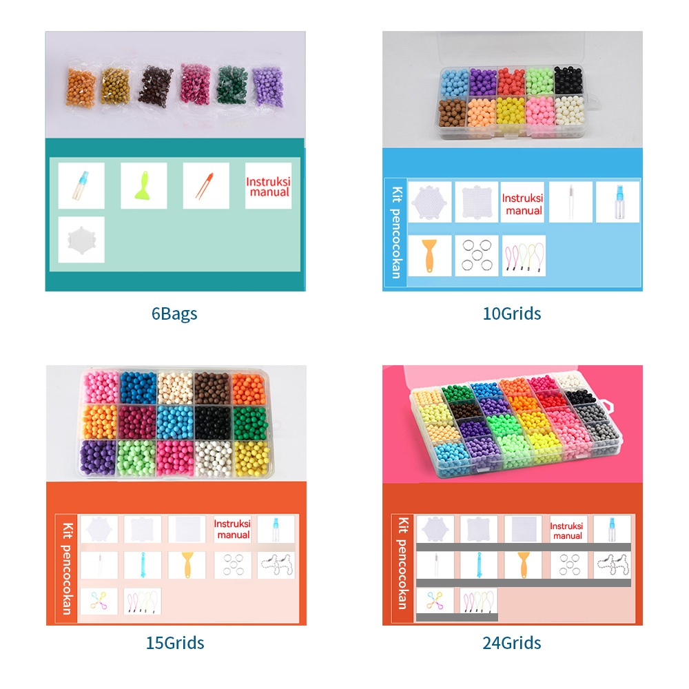 Stokready Hannei Magic Beads Mainan Edukasi Anak Magic Water Beads