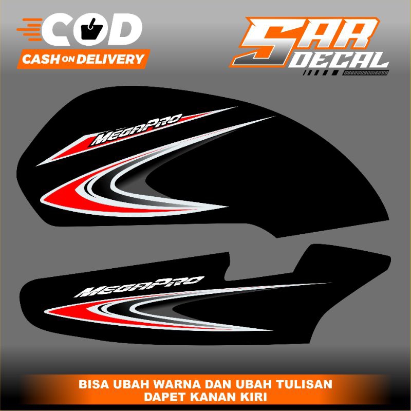 striping Megapro hiu variasi custom striping MP kates Honda Megapro hiu herex