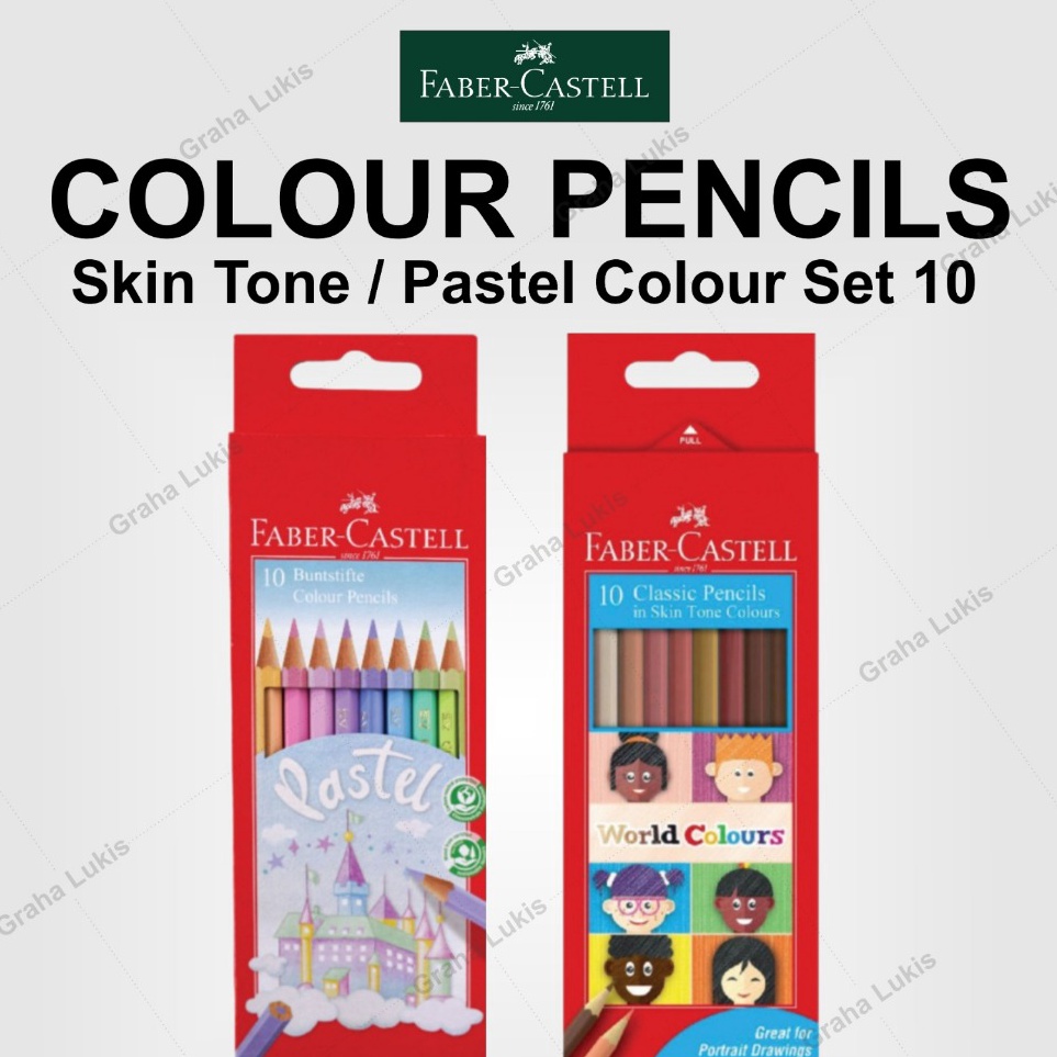 

KODE U5U8 Faber Castell Pencil Set 1 Skin Tone Pastel Colour