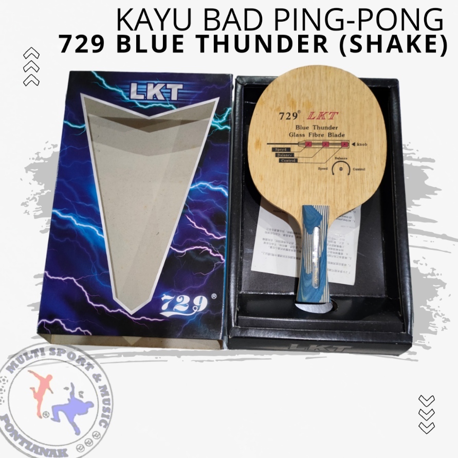 Kayu Bad Ping-Pong LKT 729 Blue Thunder (Shake)
