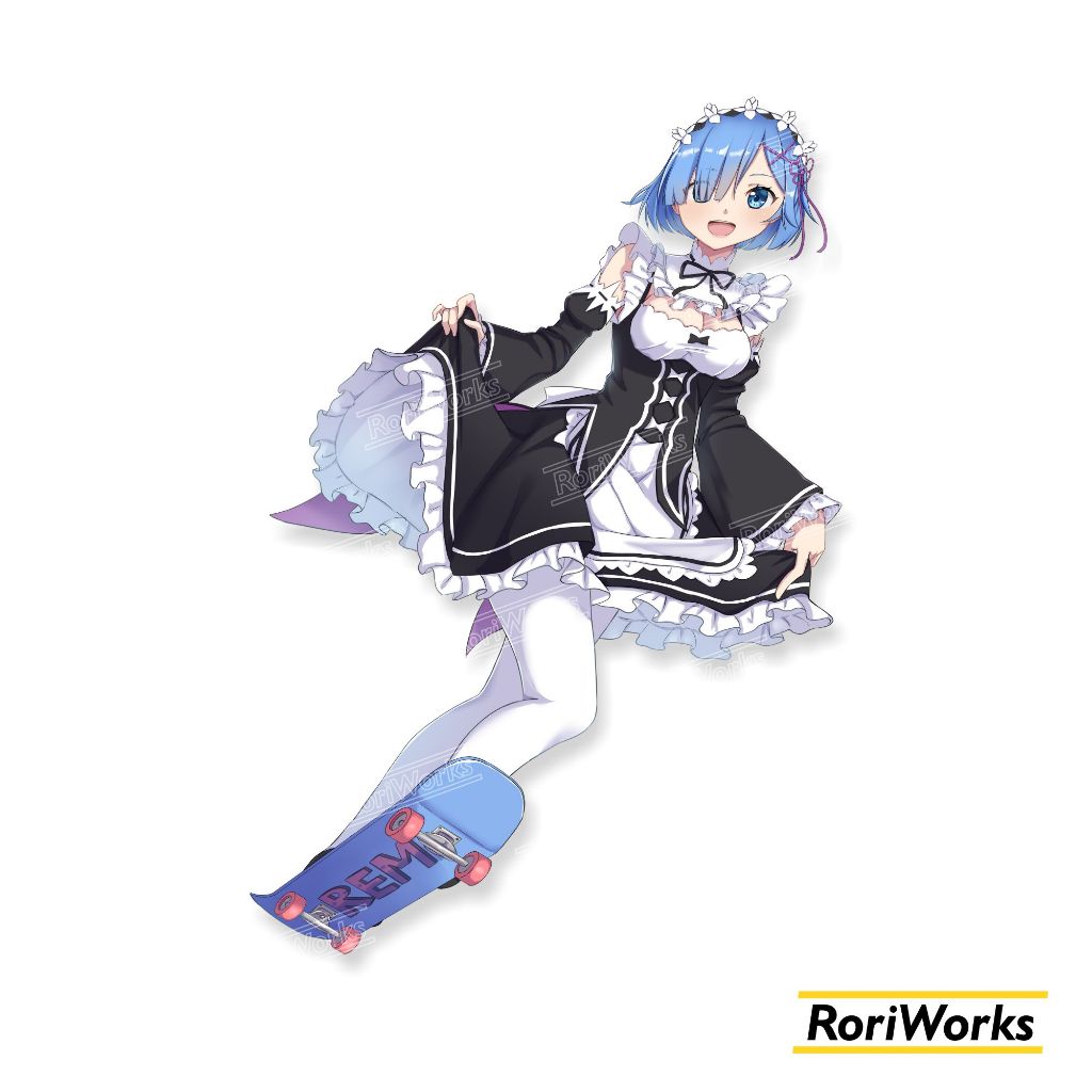 

Stiker Kiss cut - Rem | Re:ZERO | Maid on Skate