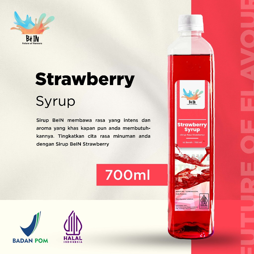 

BeIn Strawberry Syrup - Sirup Stroberi 700 ml