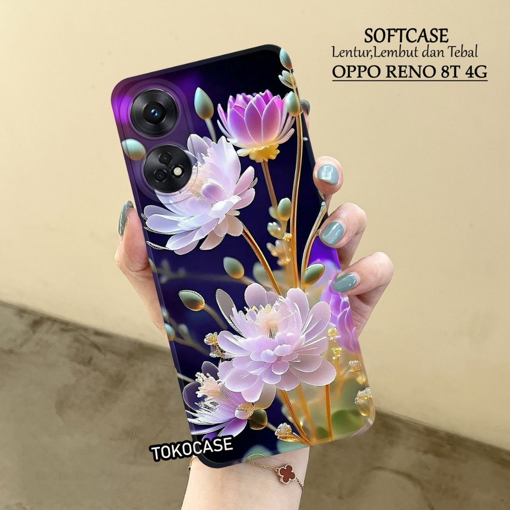 Soft Case Hp OPPO Reno 8T 4G 2023 - Casing Hp Oppo Reno 8T 4G - Fashion Case BRANDED - TOKOCASE - Ca