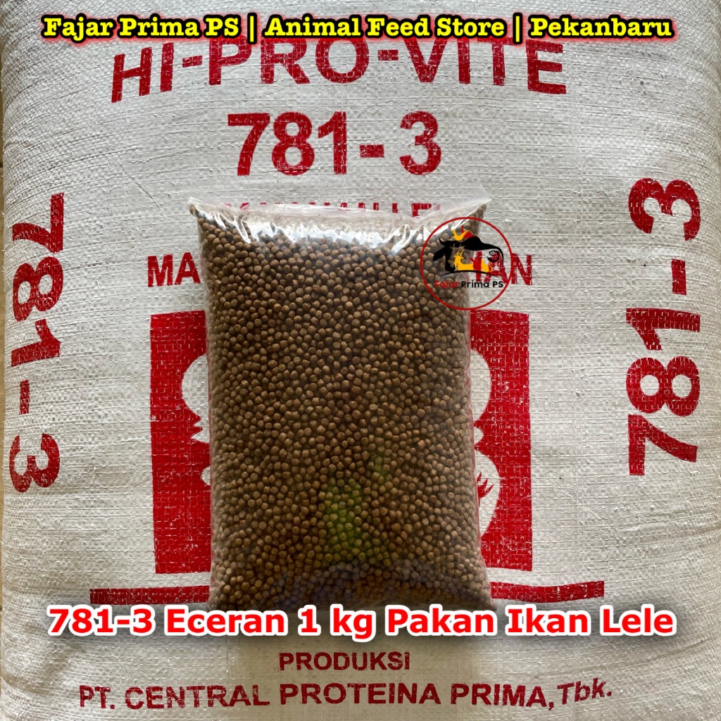 781-3 Eceran 1 kg - Pelet Ikan - Pakan Ikan Lele