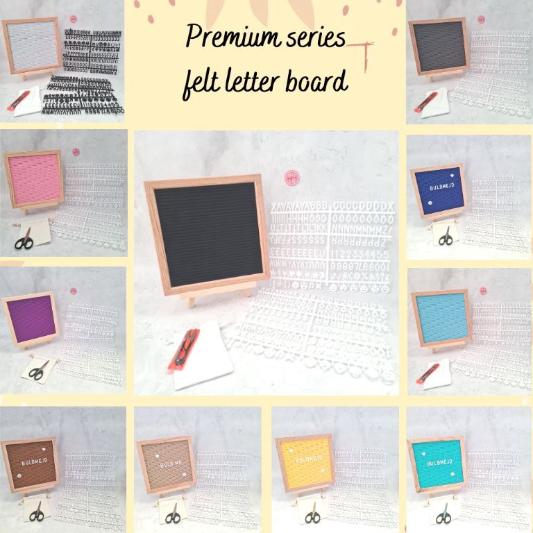 

KODE I1N7 Letter board felt premium papan nama huruf baby born