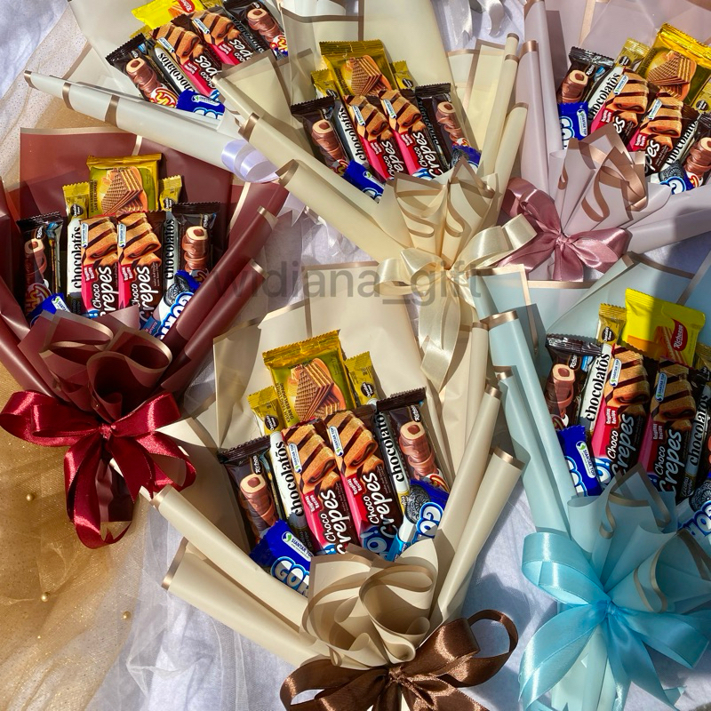 

Buket snack / buket jajan / buket makanan D [Buket premium]