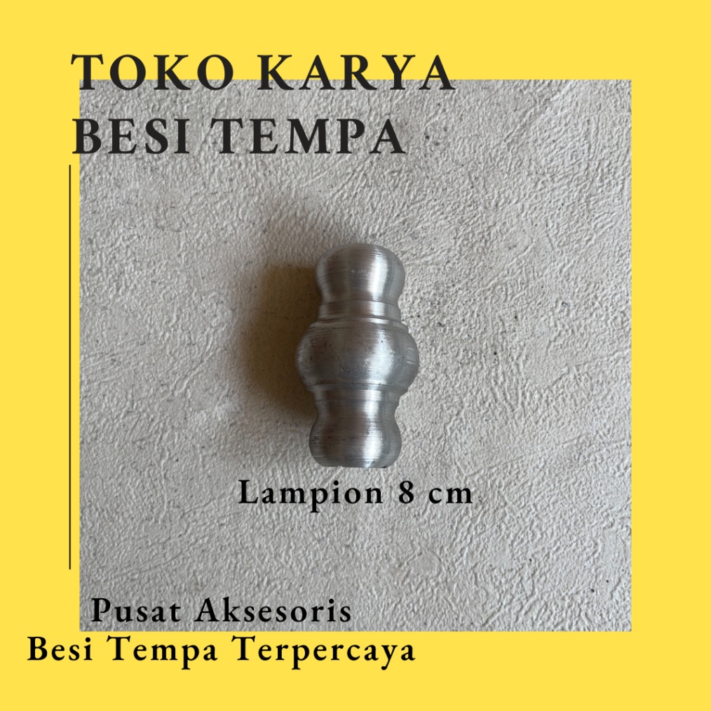 KODE S26Z Ornamen Pagar Besi Lampion 8 cm  1 cm nako 16  Ornamen Pagar Besi Aksesoris Lampion  Ornam