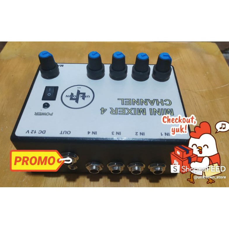 Mini Mixer Rakitan Karaoke Converter aktif SoundCard V8 BONUS Adaptor COD 12 V y Z7K2