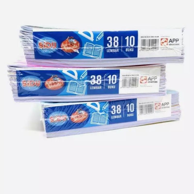 

1 Pack isi 10 Buku Tulis Sidu isi 38