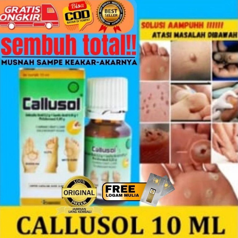 Obat Mata Ikan Kutil Kapalan Kaki Pecah Pecah CALLUSOL Terbukti Ampuh 1 Original BPOM x O5S6
