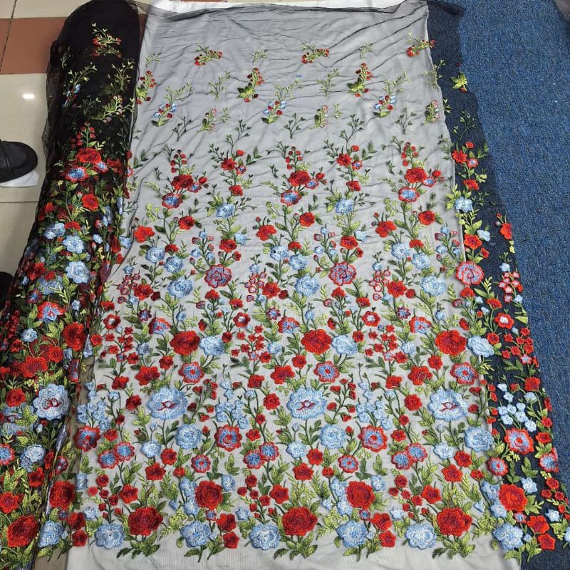 Tille Garden/ Tille Valentino import/ Tille bordir/Tille 3D terbaru