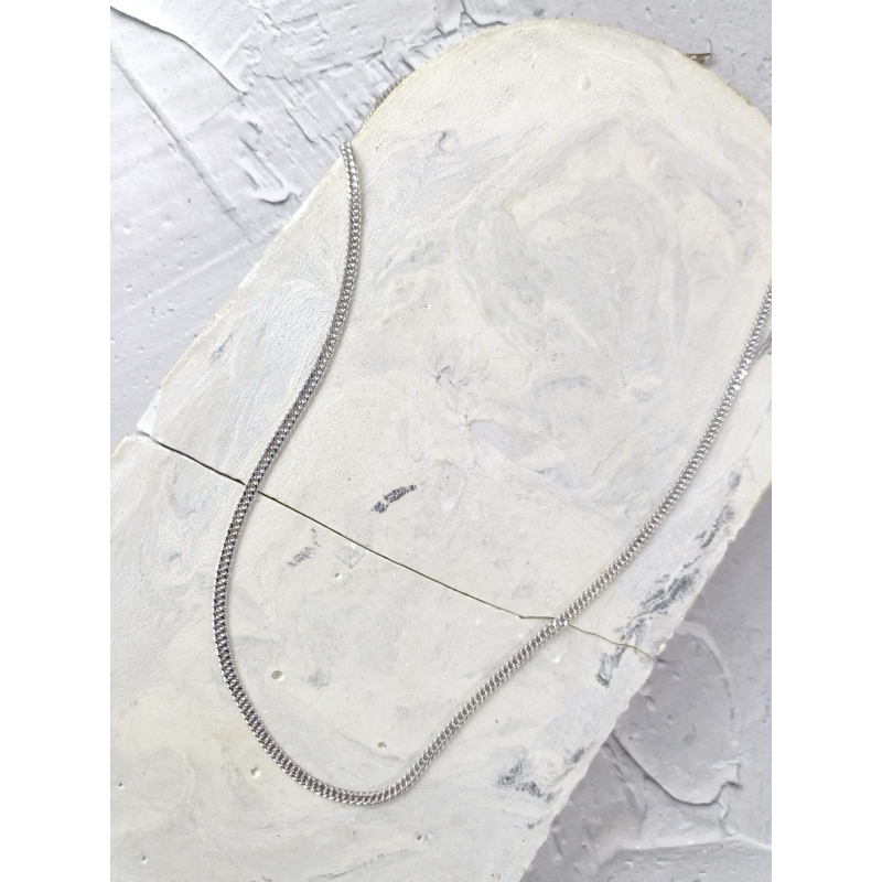 Kalung rantai hollow, Emas Putih Asli 8K