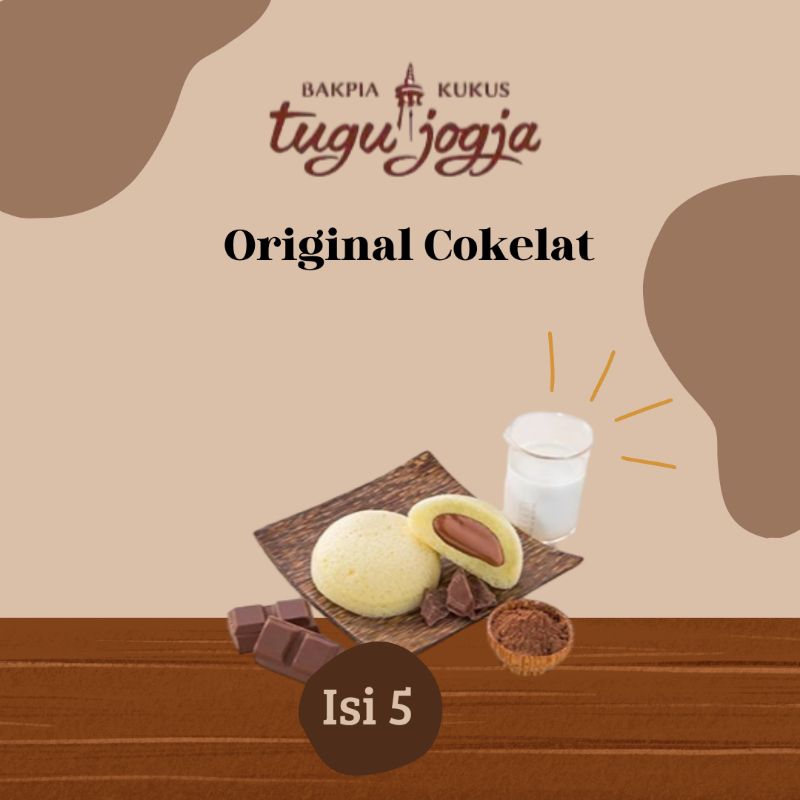 

Bakpia Kukus Tugu Jogja Rasa Original Cokelat Isi 5