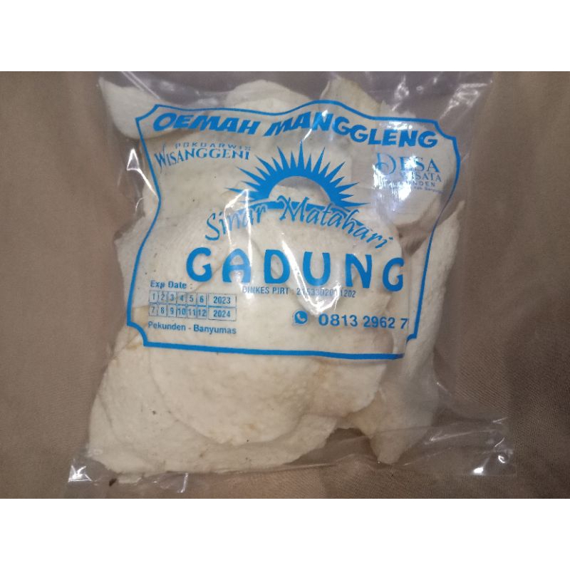 

Keripik gadung/kentang putih