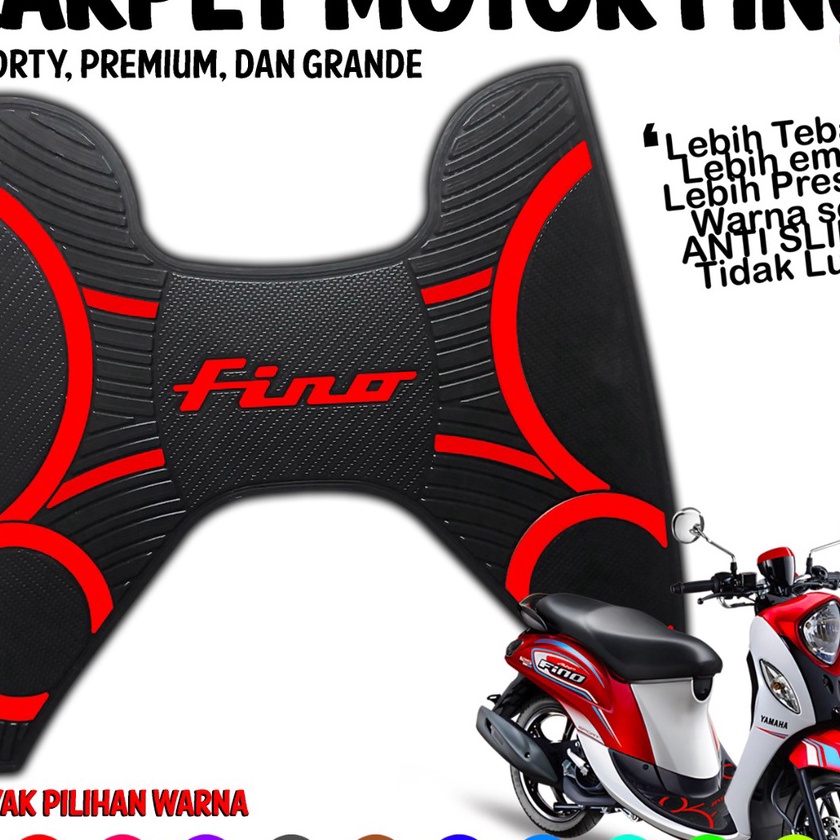 Boom Karpet Motor Yamaha Fino Alas Kaki Fino Pijakan Kaki Fino bahan karet premium