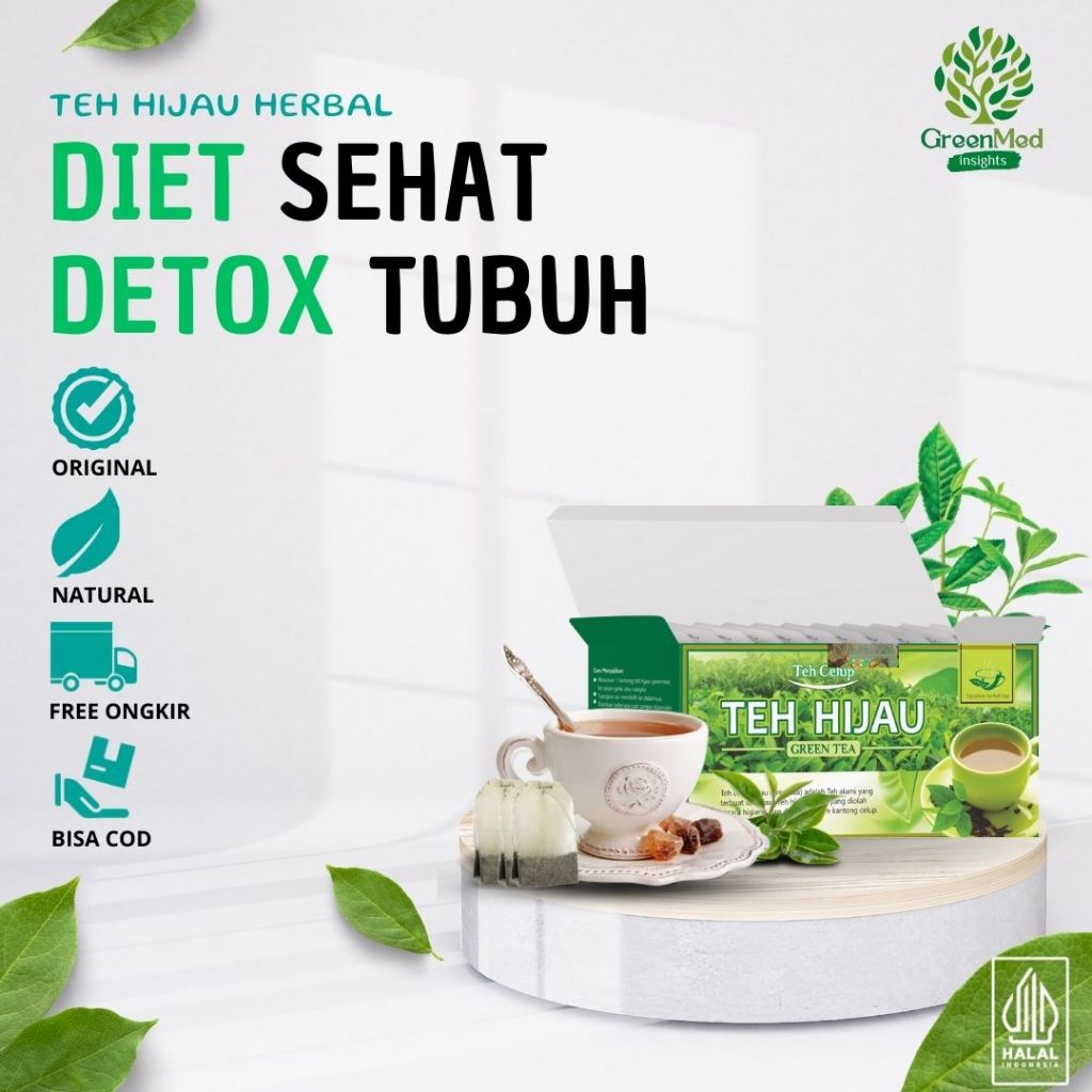 

Teh Hijau Diet Pelangsing Asli 20 Kantung Celup Detox Green Tea Herbal Tazakka Penurun Berat Badan