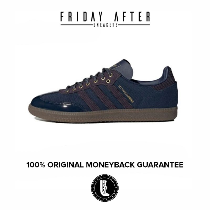 Sepatu Sneakers Pria Adidas Samba OG x Alwayth Collegiate Navy Original Resmi