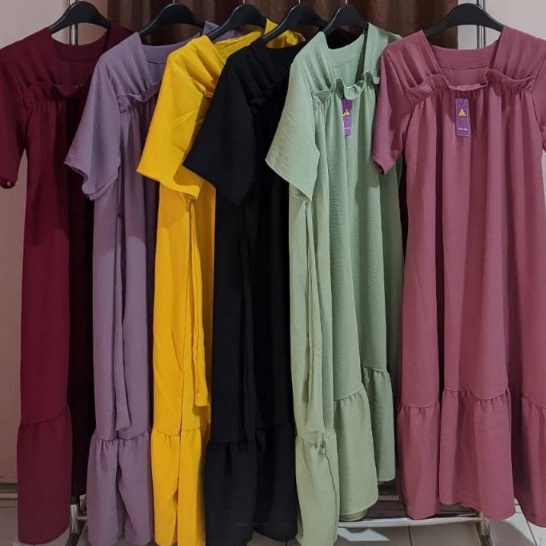 KODE V95A 1rb 3PCS Daster fuji crinkle rampel bawah bahan crinkle airflow premium