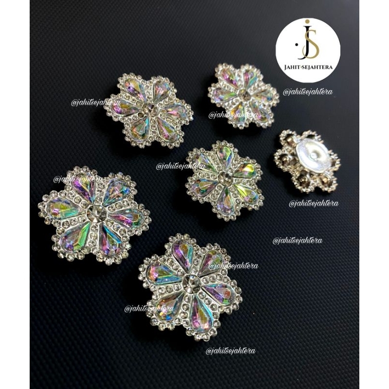 Fantasi Baju Bunga Berlian Akrilik / Hiasan Baju