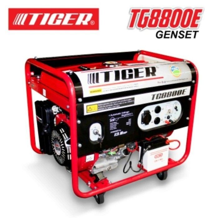 Generator Listrik Genset Bensin Tiger TG-8800 E / 5500 Watt