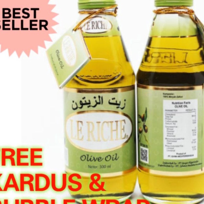 Hot Minyak Zaitun LE RICHE Olive Oil 3ml  ASLI 1 ORIGINAL Exp226  MINYAK ZAITUN MURNI