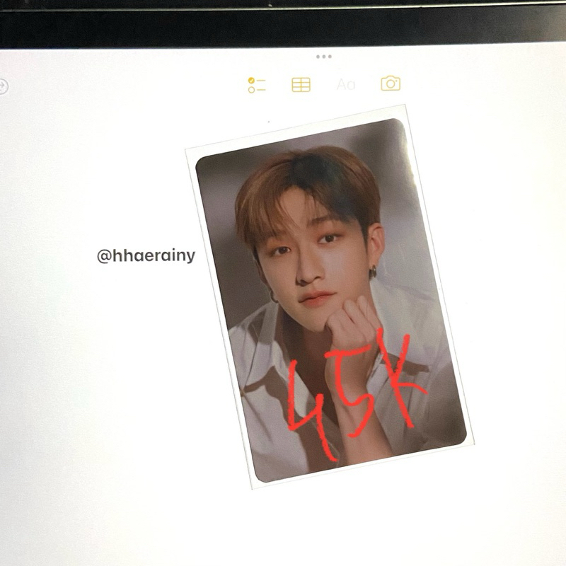 wts pc photocard bang chan dosen nacific r9 no pair stray kids skz bangchan