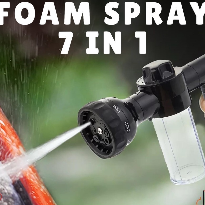 HJ6 Kepala Semprotan Air Busa Tekanan Tinggi Tempat Sabun Cuci Motor Mobil Alat Penyemprot Foam Sabu