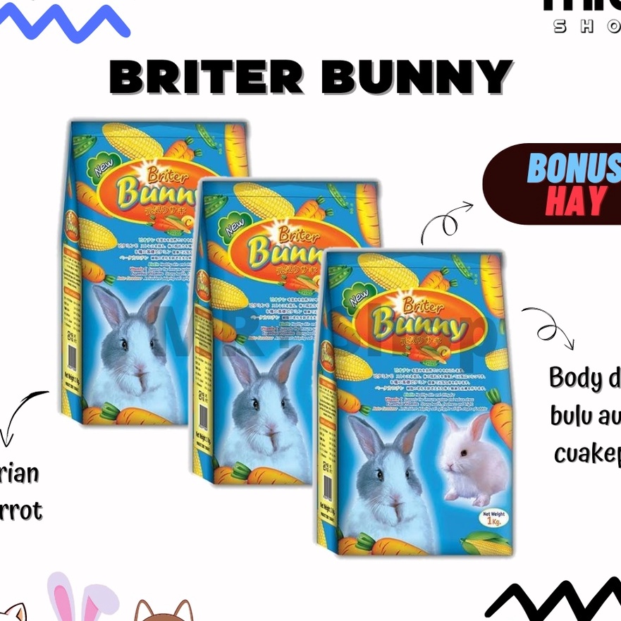 FG2 BRITER BUNNY  Biter Bunny Carrot 1kg  makanan Kelinci