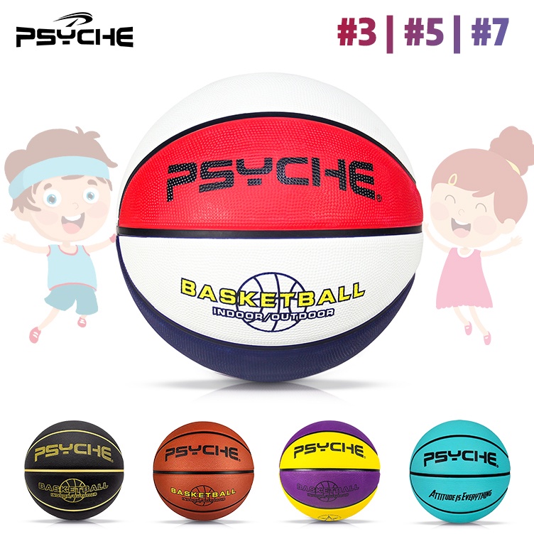 Sekarang Keren  Psyche Basketball Original Anak Rubber Training Outdoor Size 7 Size 5 Size 3