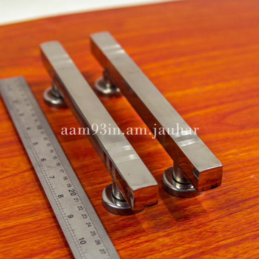 Handle pintu rumah kupu tarung minimalis door pull stainless 2 x 2 x 25 cm kotak box dof kombinasi g