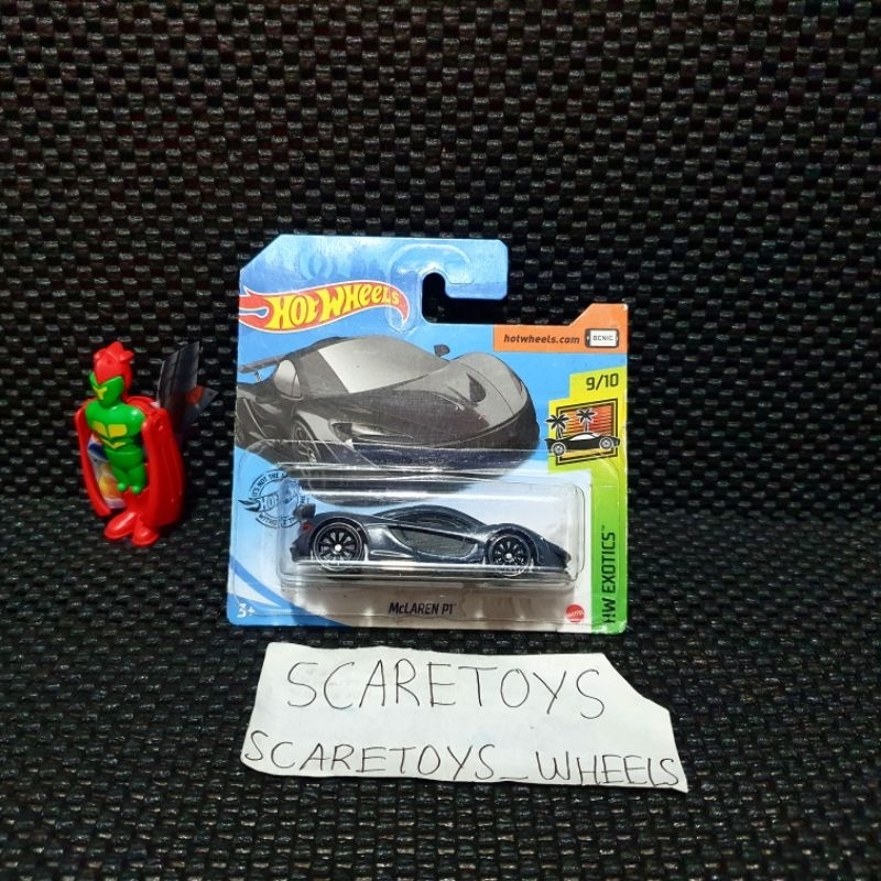 Hot Wheels mclaren p1 black hitam hw exotics short card