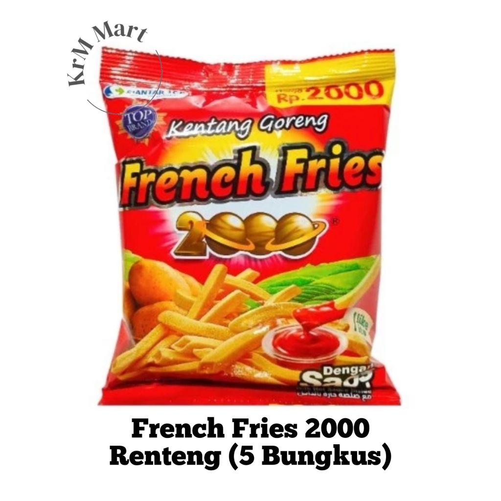 

French Fries 2000 renceng renteng @15 gr kentang goreng camilan snack