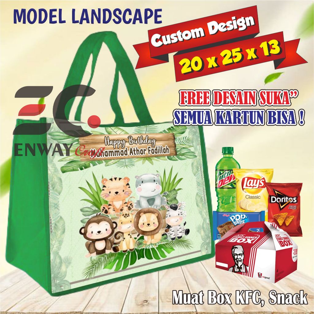 

Tas Ultah Anak/ Tas Ulang tahun anak Murah Custom Tema