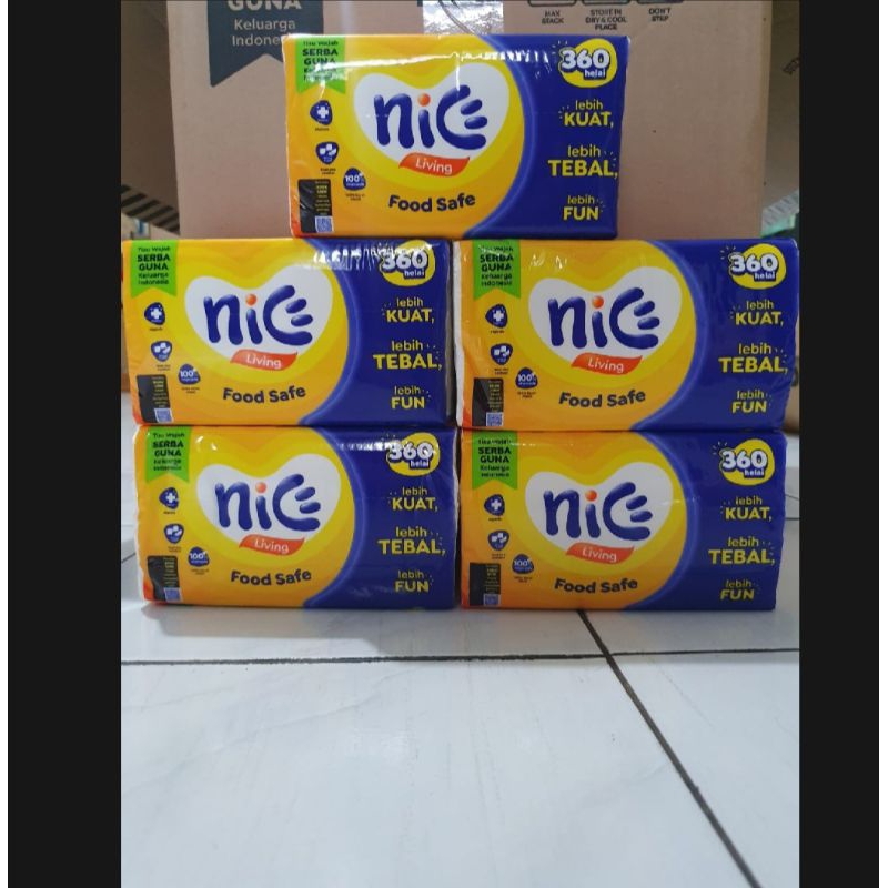 Paket Hemat Nice Tissue 360 sheert/ Lembar 1 Paker isi 5 PAX Facila TiSSue