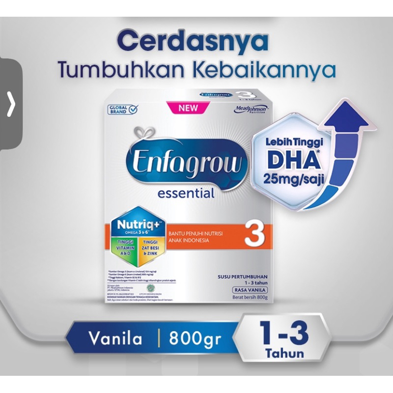 Enfagrow essential 3 800 gram