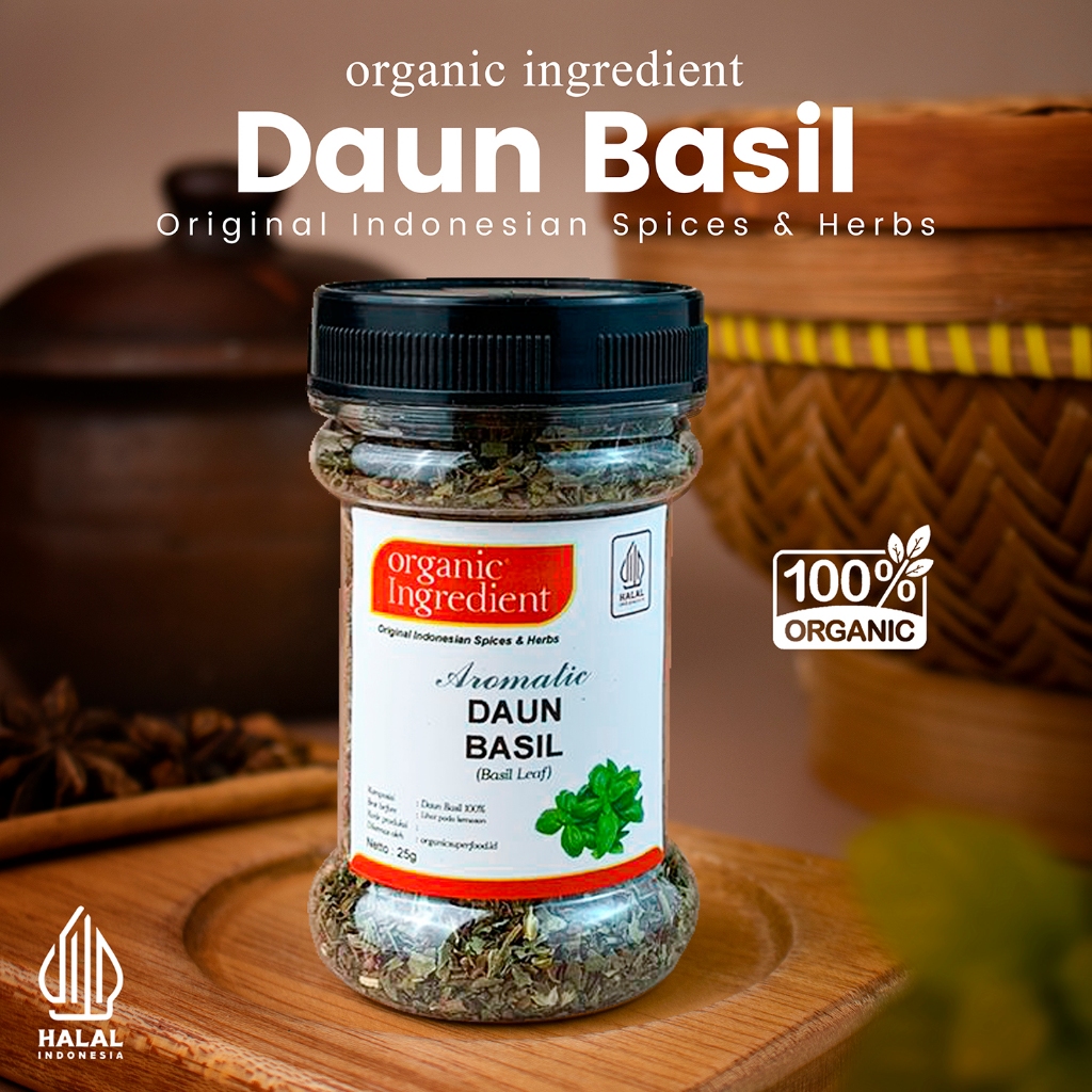 

Organic Ingredient Daun Basil Original Rempah Indonesia Bumbu Dapur