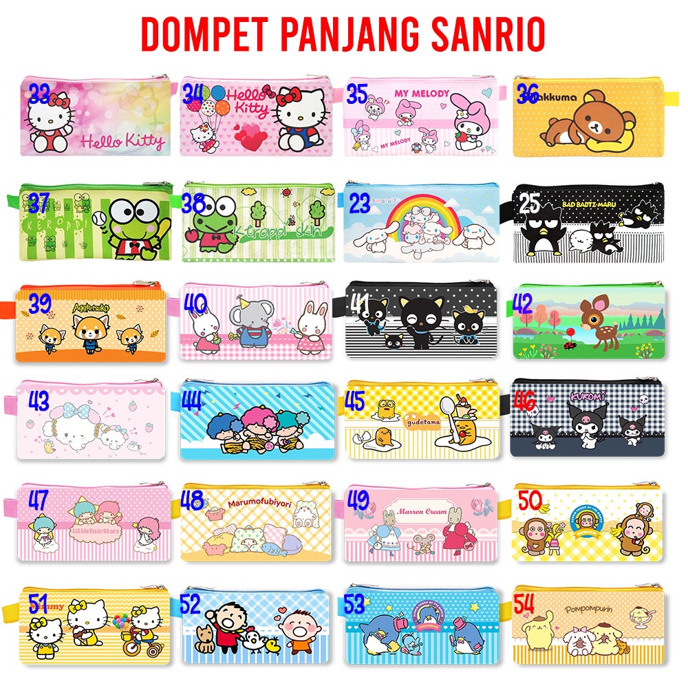 

SEGERA BELI Dompet Panjang Sanrio Aneka Karakter Dompet Anak Dompet Suvenir Gift