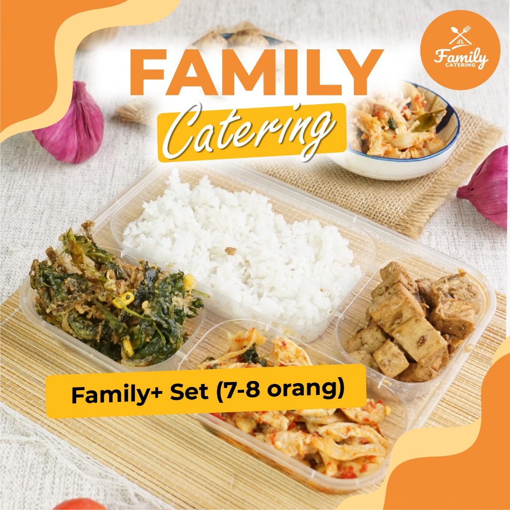 

Family Catering - 1 Week Family+ Set 7-8 orang | Catering Rumahan | Catering Kantoran