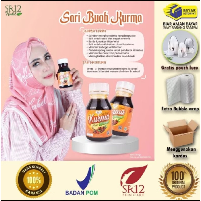 

SR12 sari kurma asli 100% murni sari buah kurma 350gram jaga daya tahan tubuh