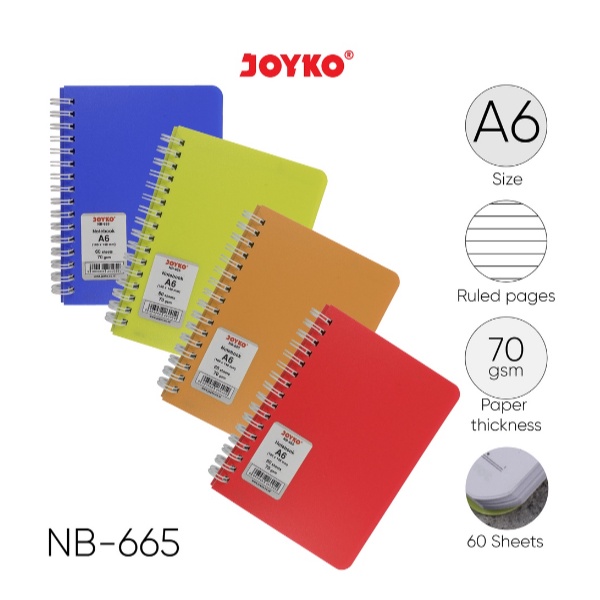 

NEW PRODUCT Notebook Diary Agenda Buku Catatan Bergaris Joyko NB665 6 Lembar